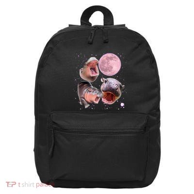 Moo Deng The Famous Baby Bouncy Pig Cute Baby Hippo 16 in Basic Backpack