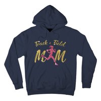 Mother's Day Track & Field Mom Marathon Running Wo Hoodie