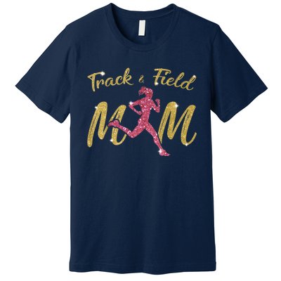 Mother's Day Track & Field Mom Marathon Running Wo Premium T-Shirt