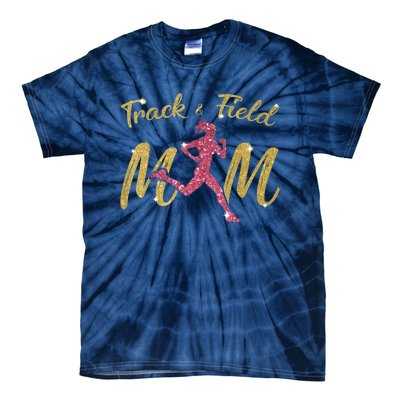 Mother's Day Track & Field Mom Marathon Running Wo Tie-Dye T-Shirt