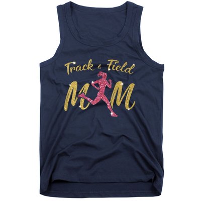 Mother's Day Track & Field Mom Marathon Running Wo Tank Top