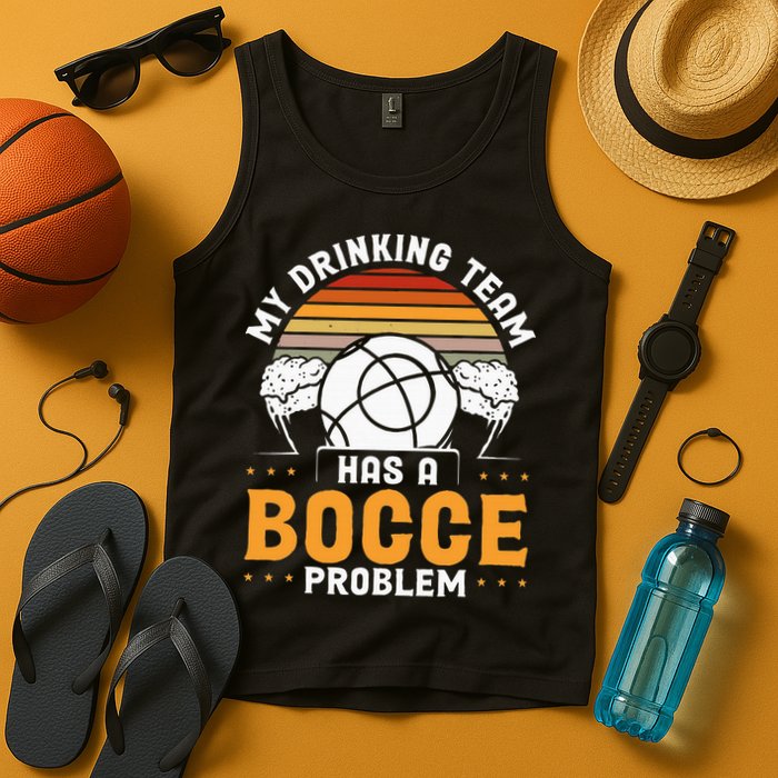 My Drinking Team Has A Bocce Problem Bocce Ball Tank Top