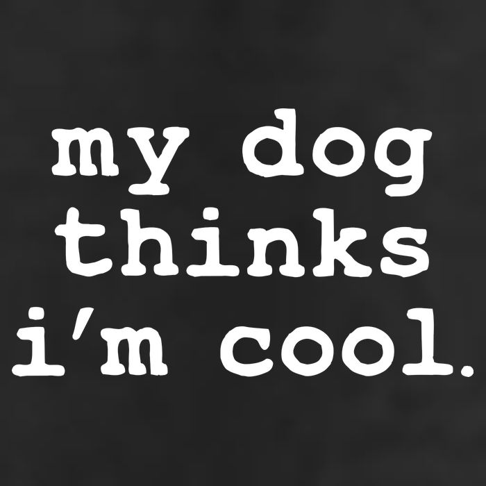 My Dog Thinks I'm Cool Funny Golf Towel