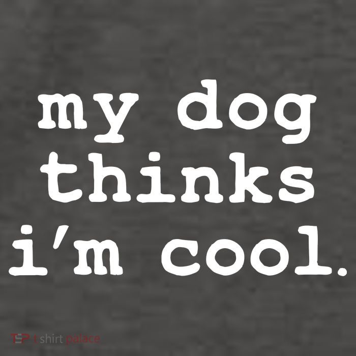 My Dog Thinks I'm Cool Funny Vector Backpack