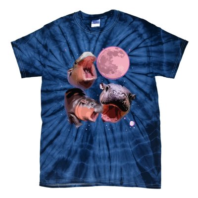 Moo Deng The Famous Baby Bouncy Pig Cute Baby Hippo Tie-Dye T-Shirt