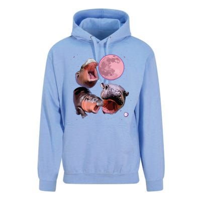 Moo Deng The Famous Baby Bouncy Pig Cute Baby Hippo Unisex Surf Hoodie