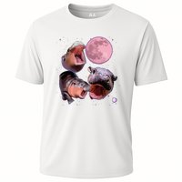 Moo Deng The Famous Baby Bouncy Pig Cute Baby Hippo Cooling Performance Crew T-Shirt