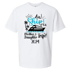 Mother Daughter Trip 2024 Cruise Vacation Mom Matching Sueded Cloud Jersey T-Shirt