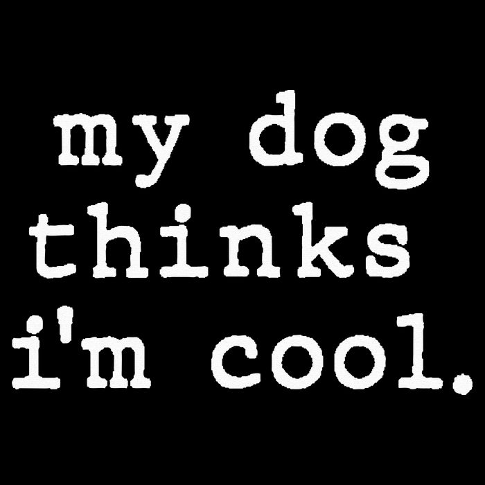 My Dog Thinks I'm Cool Dog Dad Gift Wool Snapback Cap