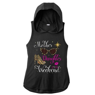 Mother Daughter Trip Las Vegas Mother Daughter Ladies PosiCharge Tri-Blend Wicking Draft Hoodie Tank