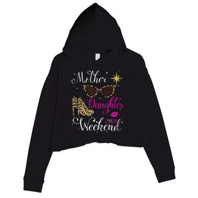 Mother Daughter Trip Las Vegas Mother Daughter Crop Fleece Hoodie