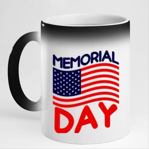 Memorial Day T 11oz Black Color Changing Mug