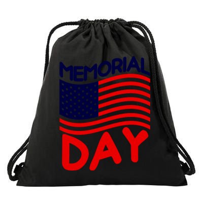 Memorial Day T Drawstring Bag