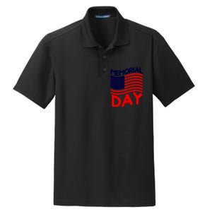 Memorial Day T Dry Zone Grid Polo