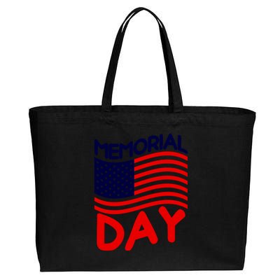 Memorial Day T Cotton Canvas Jumbo Tote