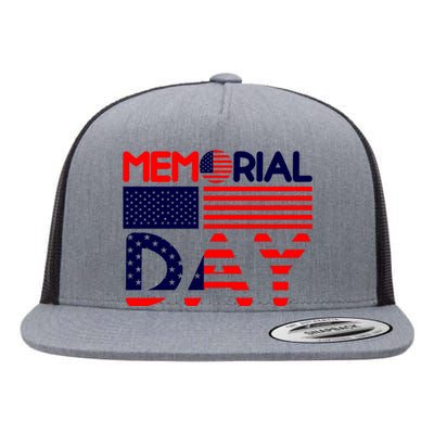 Memorial Day T Flat Bill Trucker Hat