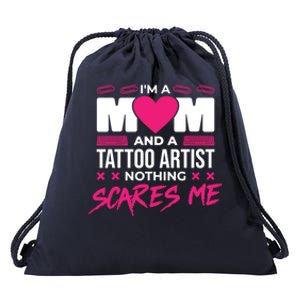 MotherS Day Tattoo Artist And Tattoo Lover Gift Drawstring Bag