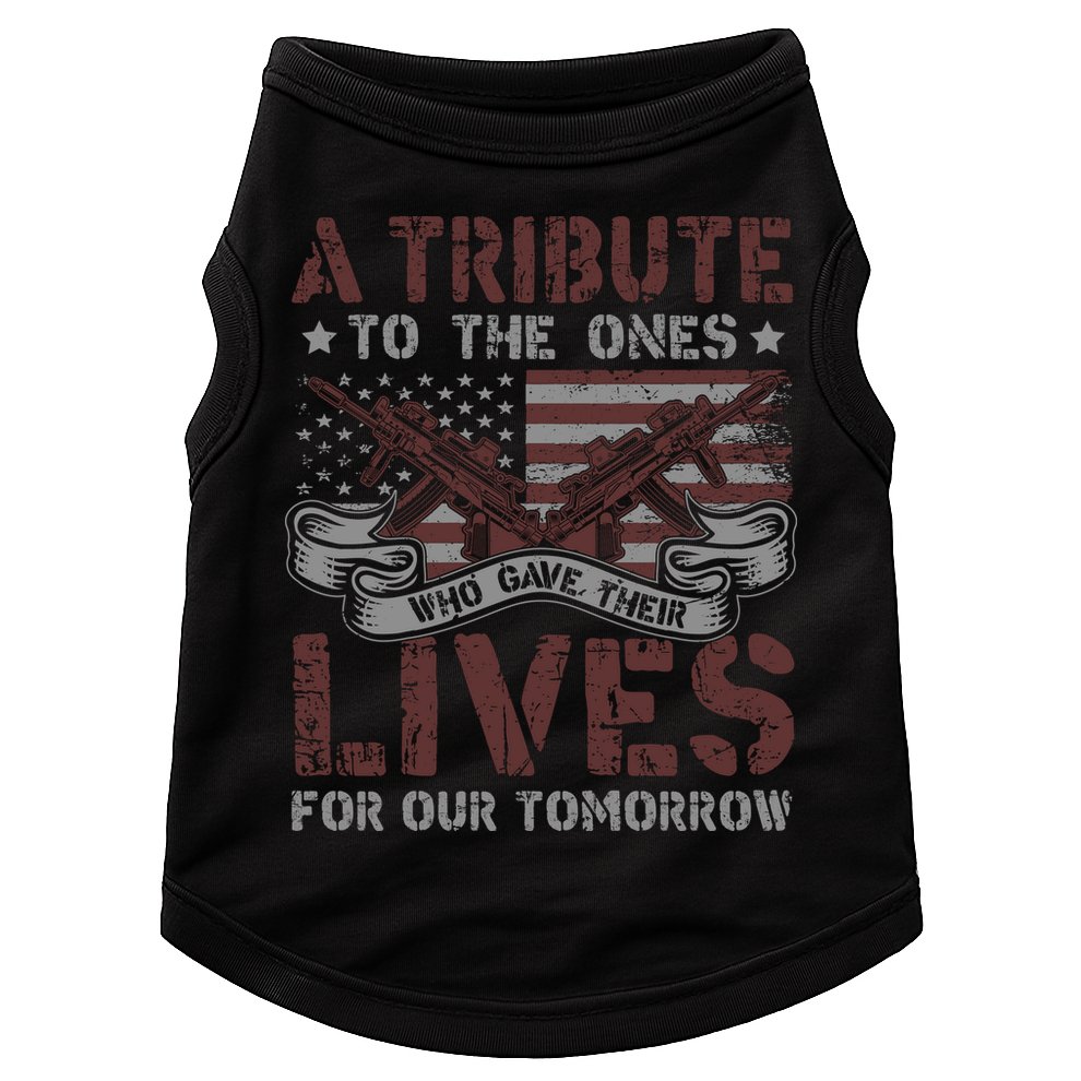 Memorial Day Tribute Graphic Doggie Tank
