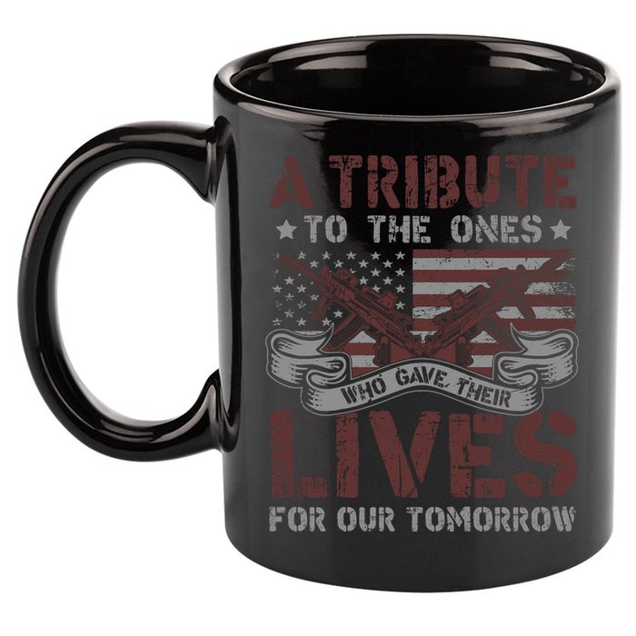 Memorial Day Tribute Graphic 11oz C Handle Ceramic Mug
