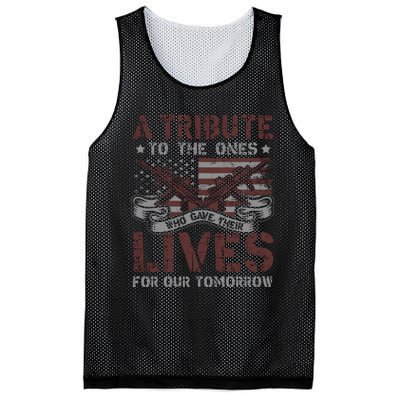 Memorial Day Tribute Graphic Mesh Reversible Basketball Jersey Tank