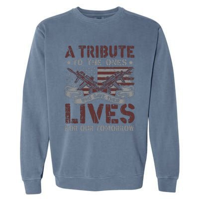 Memorial Day Tribute Graphic Garment-Dyed Sweatshirt