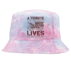 Memorial Day Tribute Graphic Tie-Dyed Bucket Hat