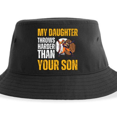 My Daughter Throws Harder Than Your Son FatherS Day Sustainable Bucket Hat