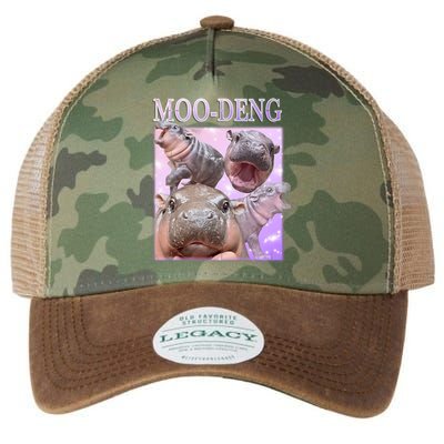 Moo Deng The Famous Baby Pigmy Hippo Moodeng Legacy Tie Dye Trucker Hat