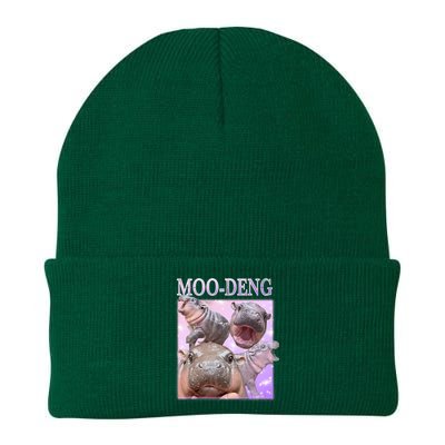 Moo Deng The Famous Baby Pigmy Hippo Moodeng Knit Cap Winter Beanie