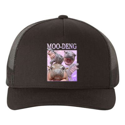 Moo Deng The Famous Baby Pigmy Hippo Moodeng Yupoong Adult 5-Panel Trucker Hat