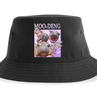 Moo Deng The Famous Baby Pigmy Hippo Moodeng Sustainable Bucket Hat