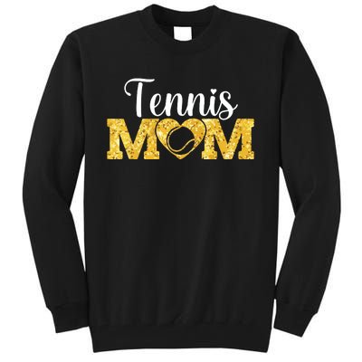 Mothers Day Tennis Mom Funny Sport Tennis Lover Tall Sweatshirt