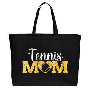 Mothers Day Tennis Mom Funny Sport Tennis Lover Cotton Canvas Jumbo Tote