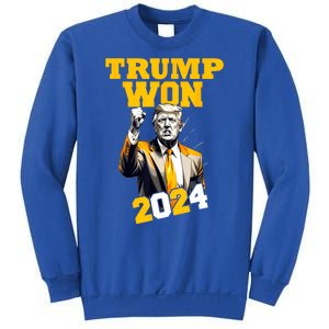 Man Donald Trump Won 2024 Election Inauguration Gift Sweatshirt