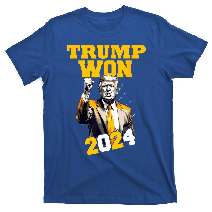 Man Donald Trump Won 2024 Election Inauguration Gift T-Shirt