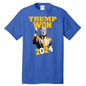 Man Donald Trump Won 2024 Election Inauguration Gift Tall T-Shirt