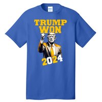 Man Donald Trump Won 2024 Election Inauguration Gift Tall T-Shirt