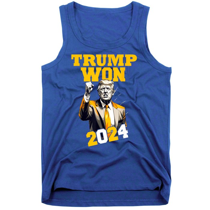 Man Donald Trump Won 2024 Election Inauguration Gift Tank Top