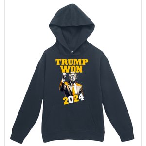 Man Donald Trump Won 2024 Election Inauguration Gift Urban Pullover Hoodie