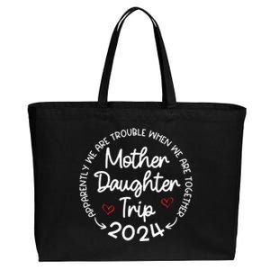 Mother Daughter Trip 2024 Mothers Day Cotton Canvas Jumbo Tote