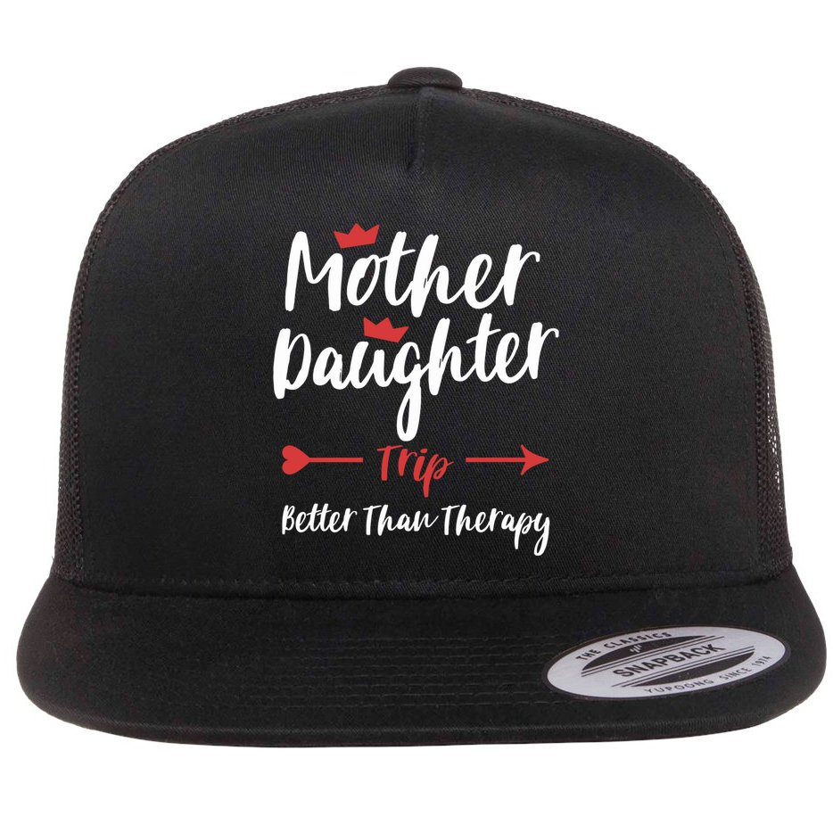 Mother Daughter Trip Weekend Vacation Mom Daughter Travel Gift Flat Bill Trucker Hat