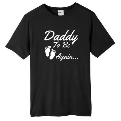 Mens Daddy To Be, Again... Soon To Be Dad Tall Fusion ChromaSoft Performance T-Shirt