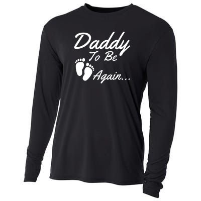 Mens Daddy To Be, Again... Soon To Be Dad Cooling Performance Long Sleeve Crew