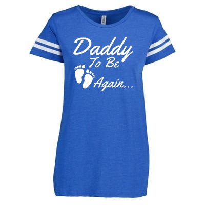 Mens Daddy To Be, Again... Soon To Be Dad Enza Ladies Jersey Football T-Shirt