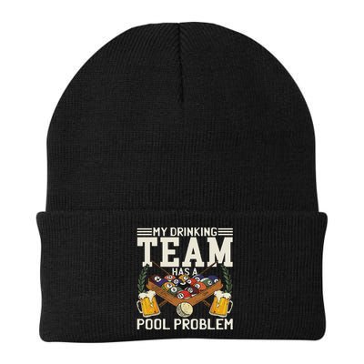 My Drinking Team Has A Pool Problem Billiard Players Themed Beanie