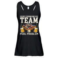My Drinking Team Has A Pool Problem Billiard Players Themed Ladies Essential Flowy Tank