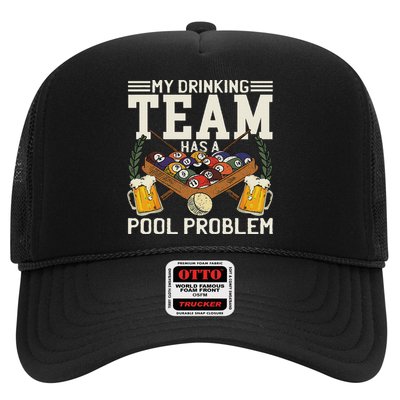 My Drinking Team Has A Pool Problem Billiard Players Themed Trucker Hat