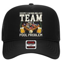 My Drinking Team Has A Pool Problem Billiard Players Themed Trucker Hat
