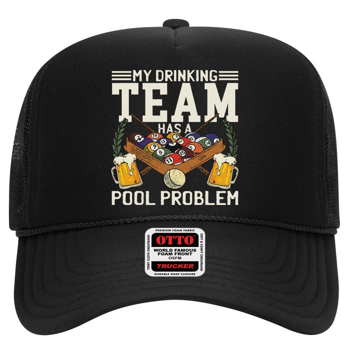 My Drinking Team Has A Pool Problem Billiard Players Themed Trucker Hat