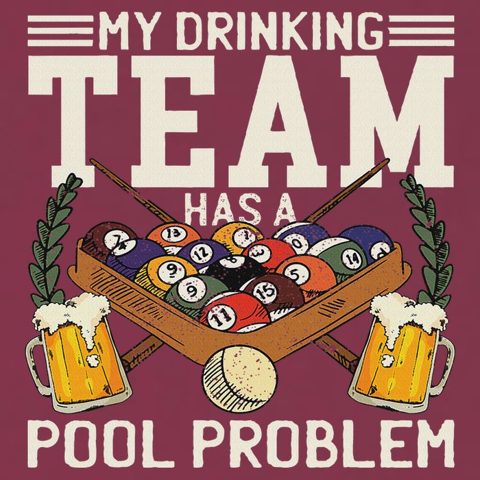 My Drinking Team Has A Pool Problem Billiard Players Themed 16oz Travel Tumbler